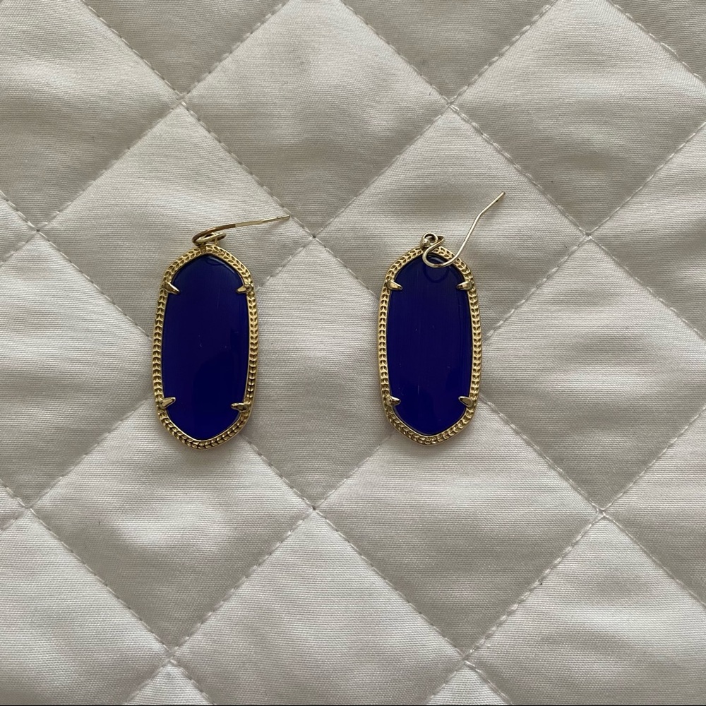 Kendra Scott Royal Blue Drop Earrings